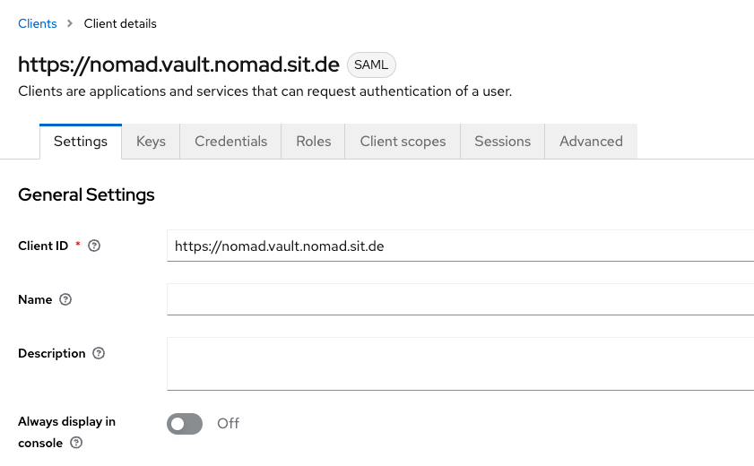 HCL Nomad Web SAML Authentication with Keycloak - Part 3: Nomad Web ID Vault Configuration